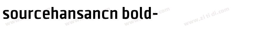 sourcehansancn bold字体转换